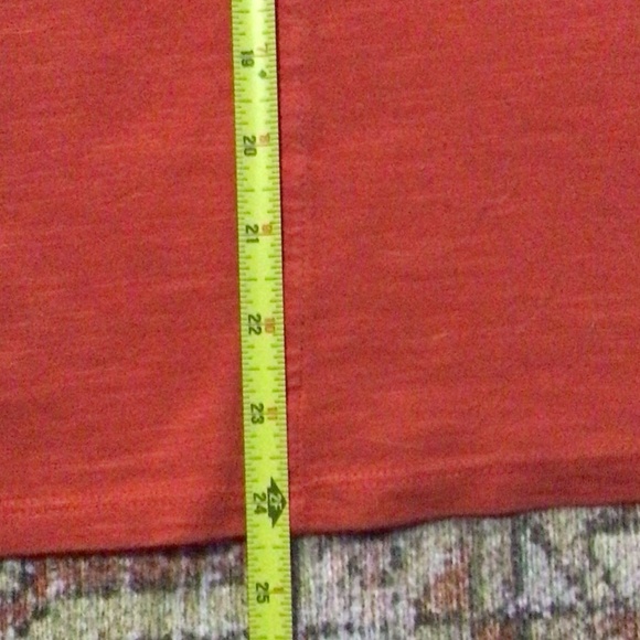 NWT Banana Republic Cozy Slub Short Sleeve T Shirt, Sz L Red - Picture 9 of 9